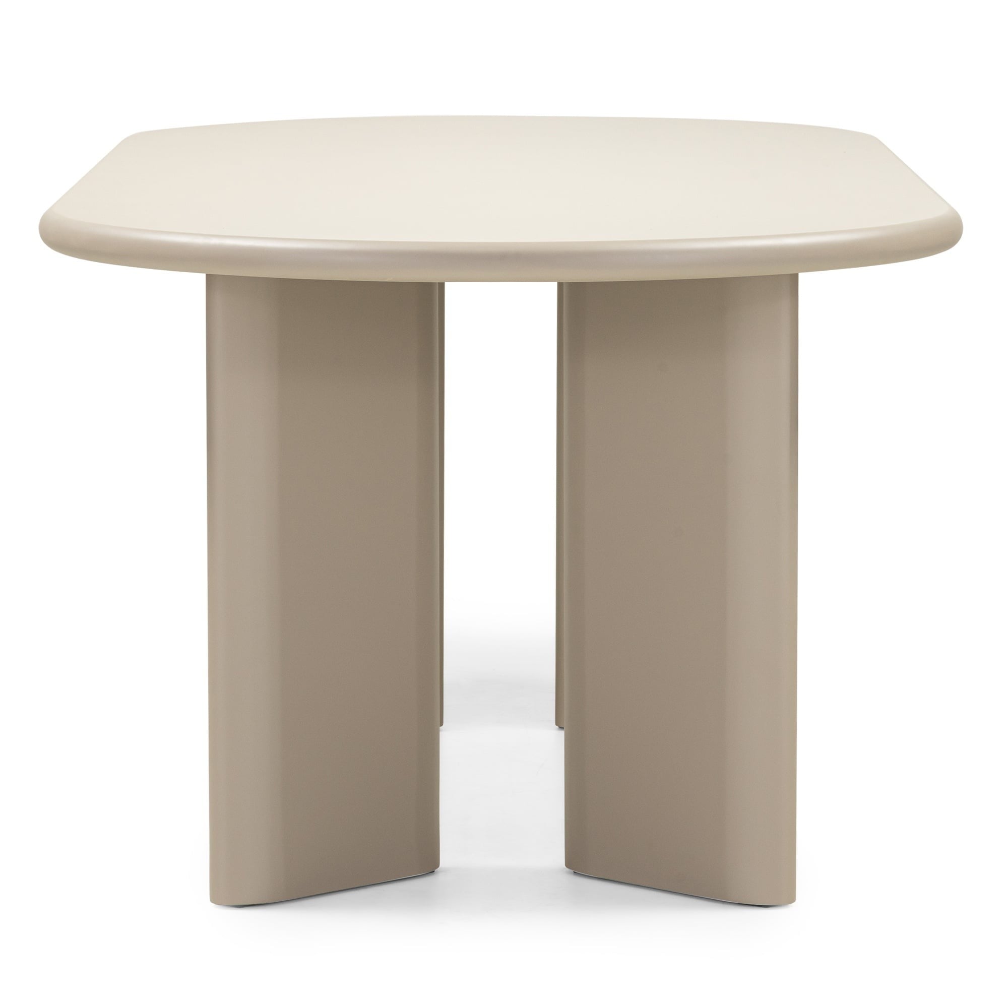 LAMOUR oval dining table, dark beige, 220 cm