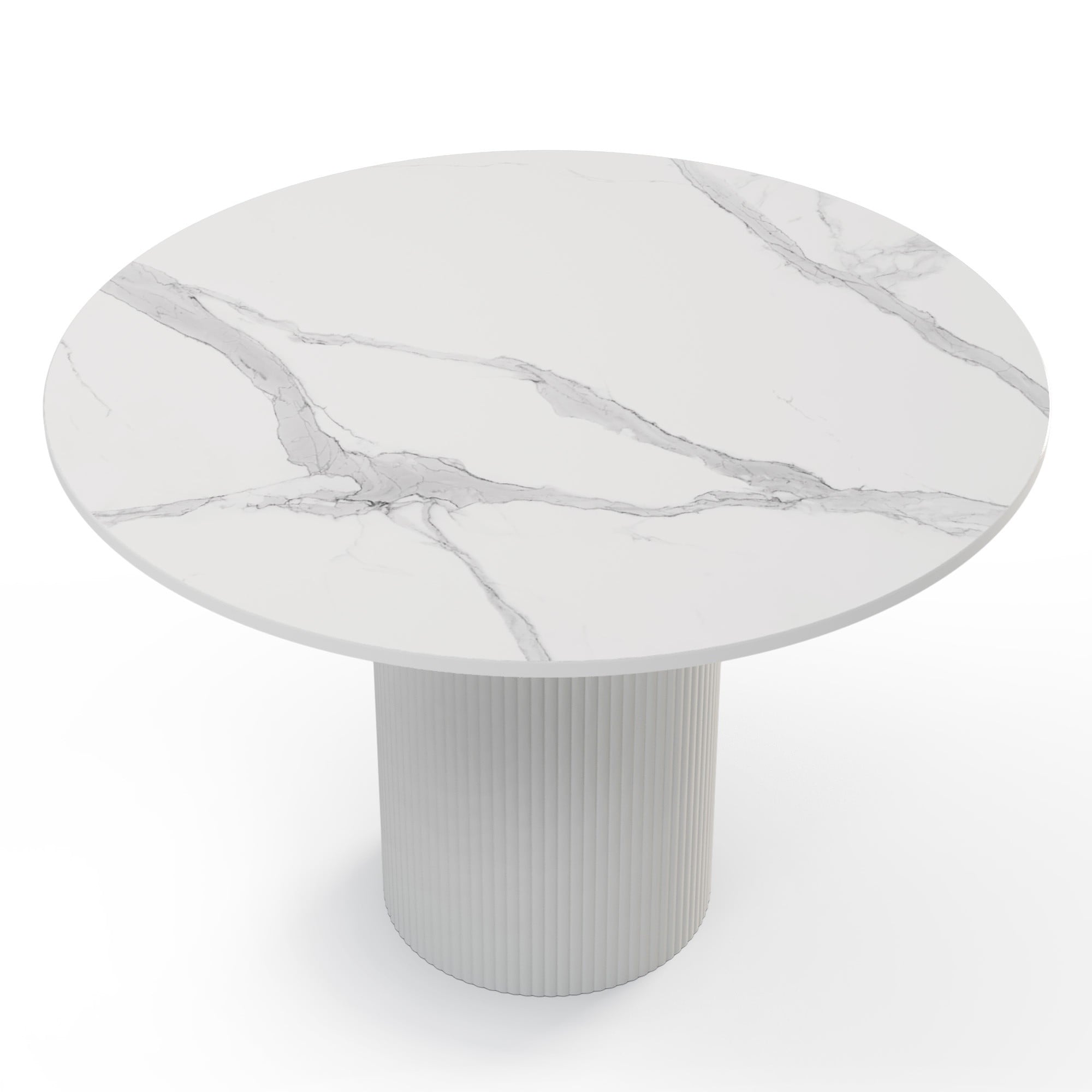 Round dining table MALICE, marble effect