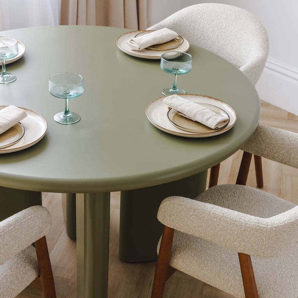 RESTON round dining table, oiled, 120 cm