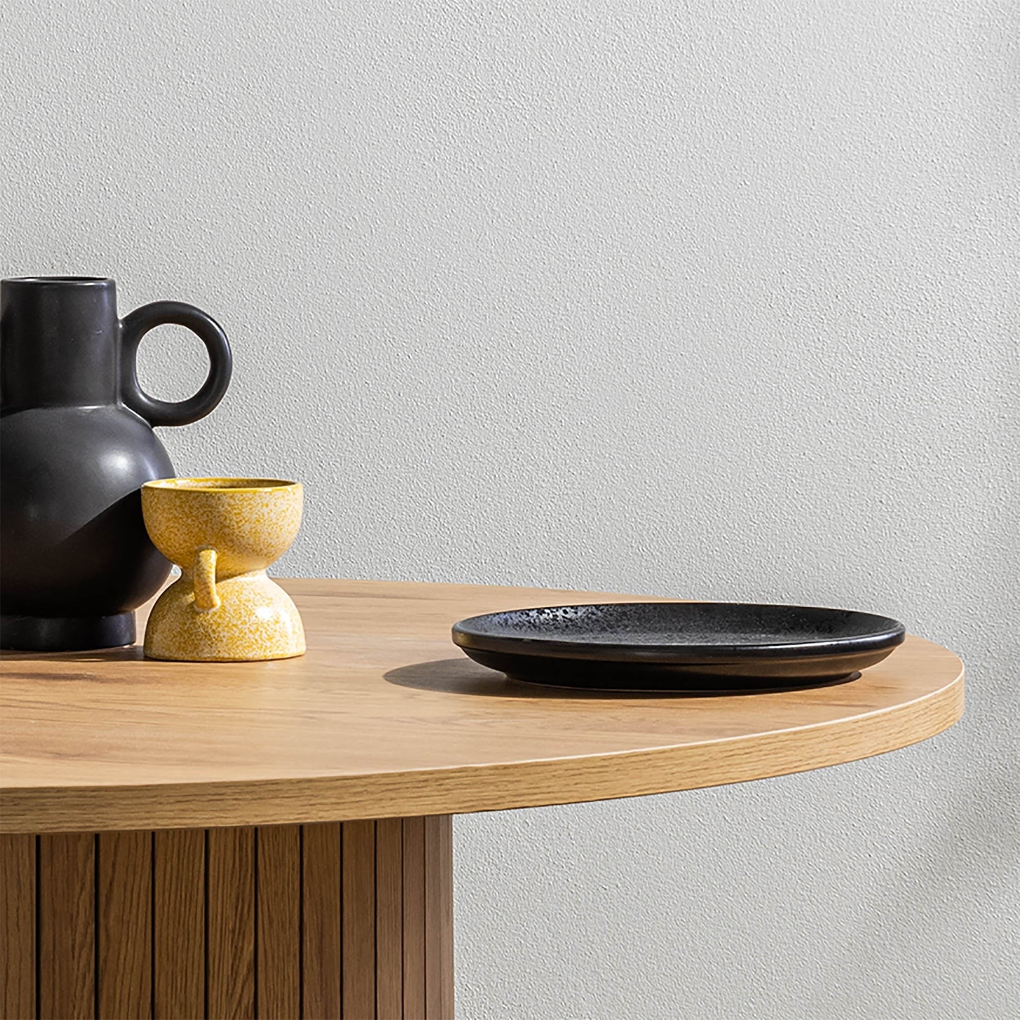 Dining table SAVEUR, lamellas, oak, 120 cm