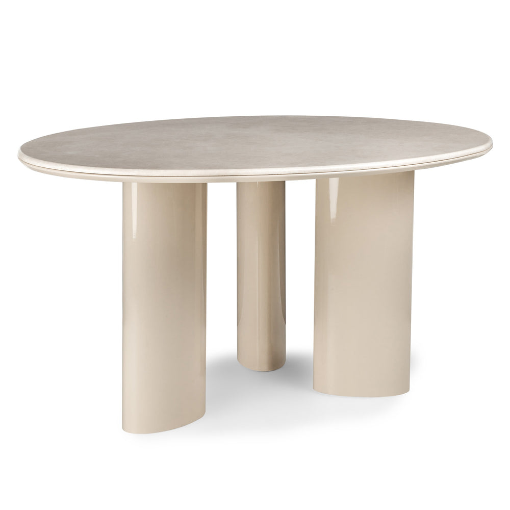 Dining table SOLANE, marble, sand, 160 cm