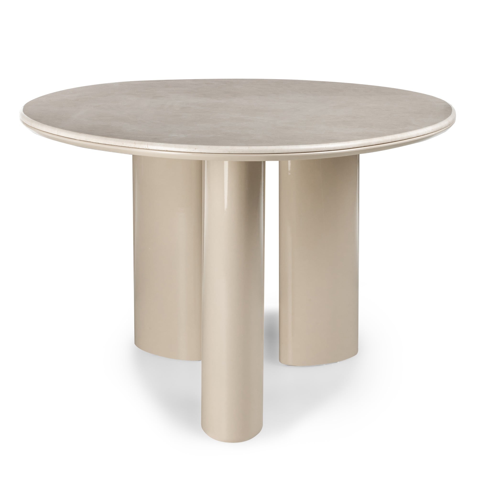 Dining table SOLANE, marble, sand, 160 cm