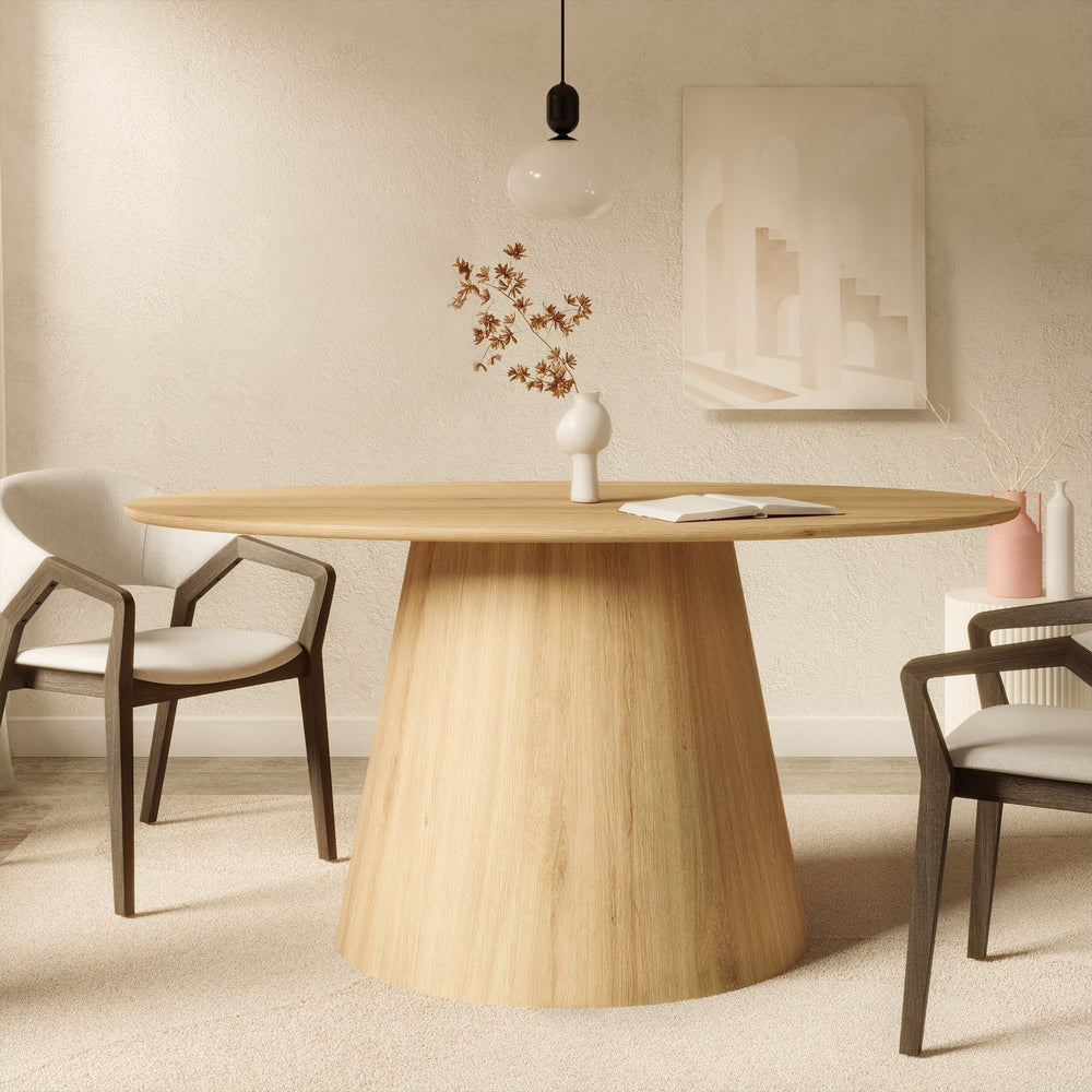 Oval dining table VIRAGE, wood