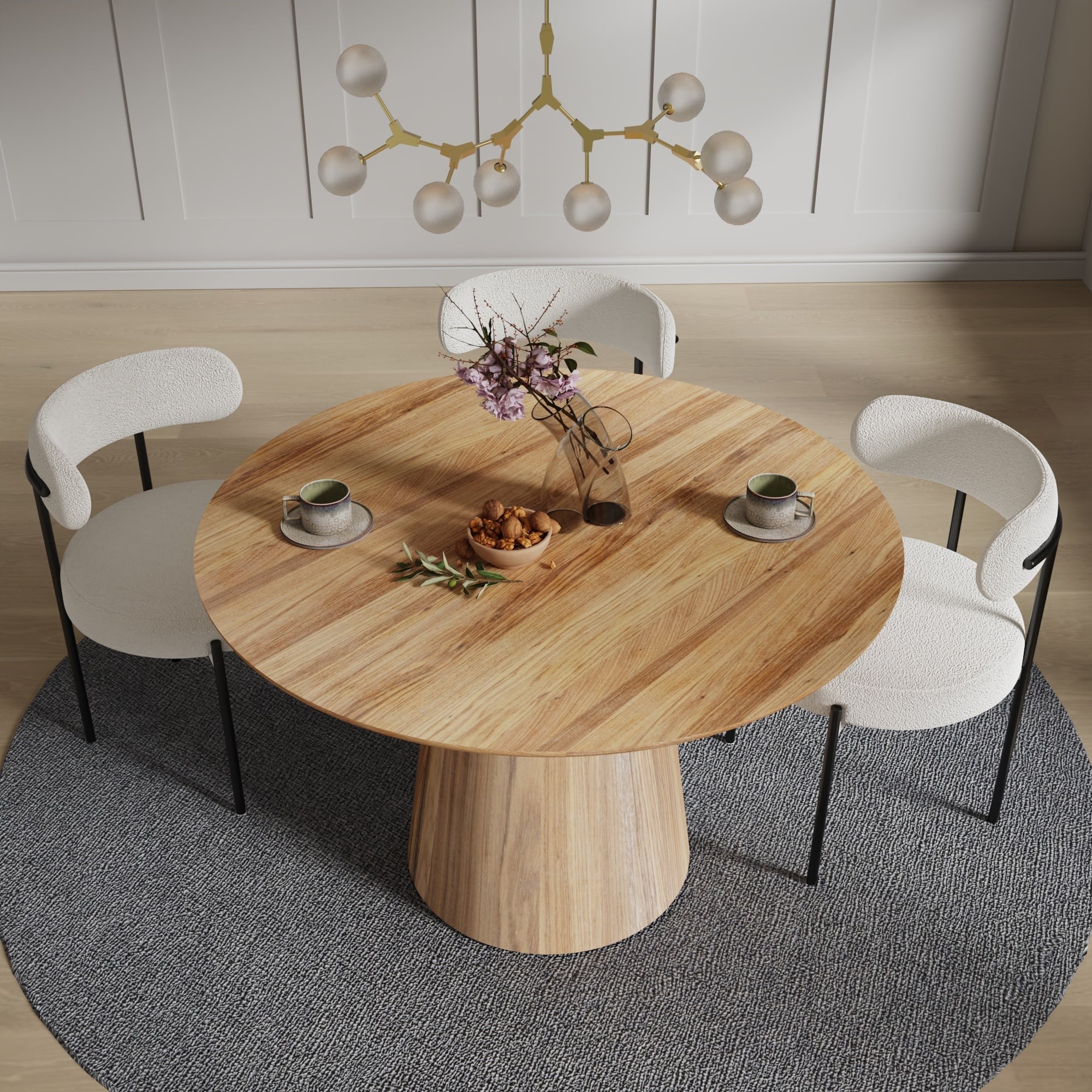 Round dining table ZAGARE, wood