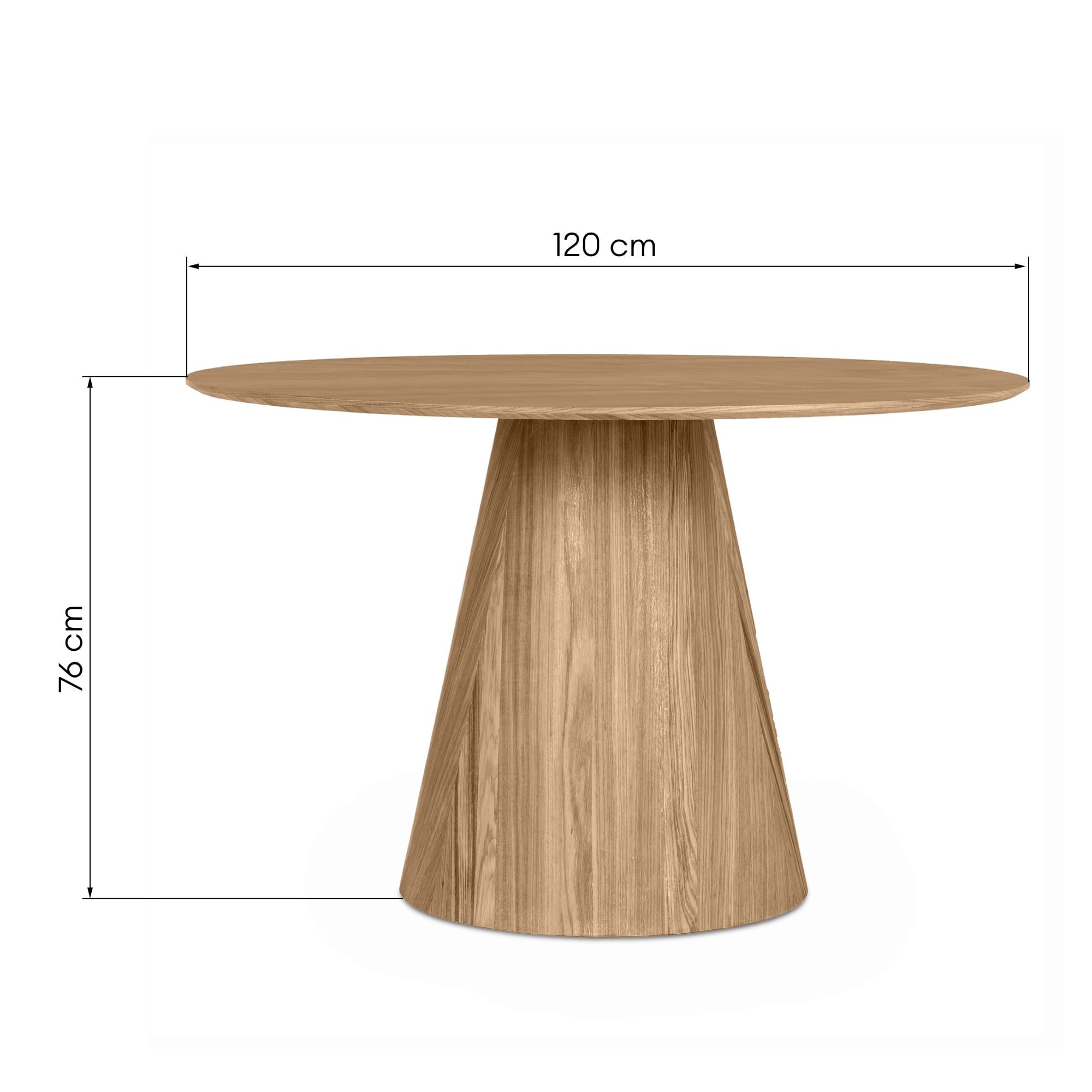 Round dining table ZAGARE, wood