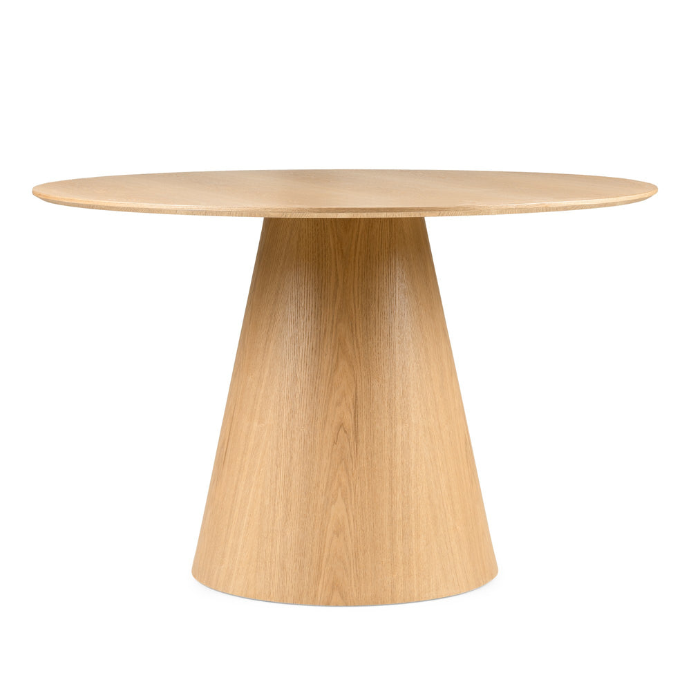 Round dining table ZAGARE, ash veneer, 120 cm