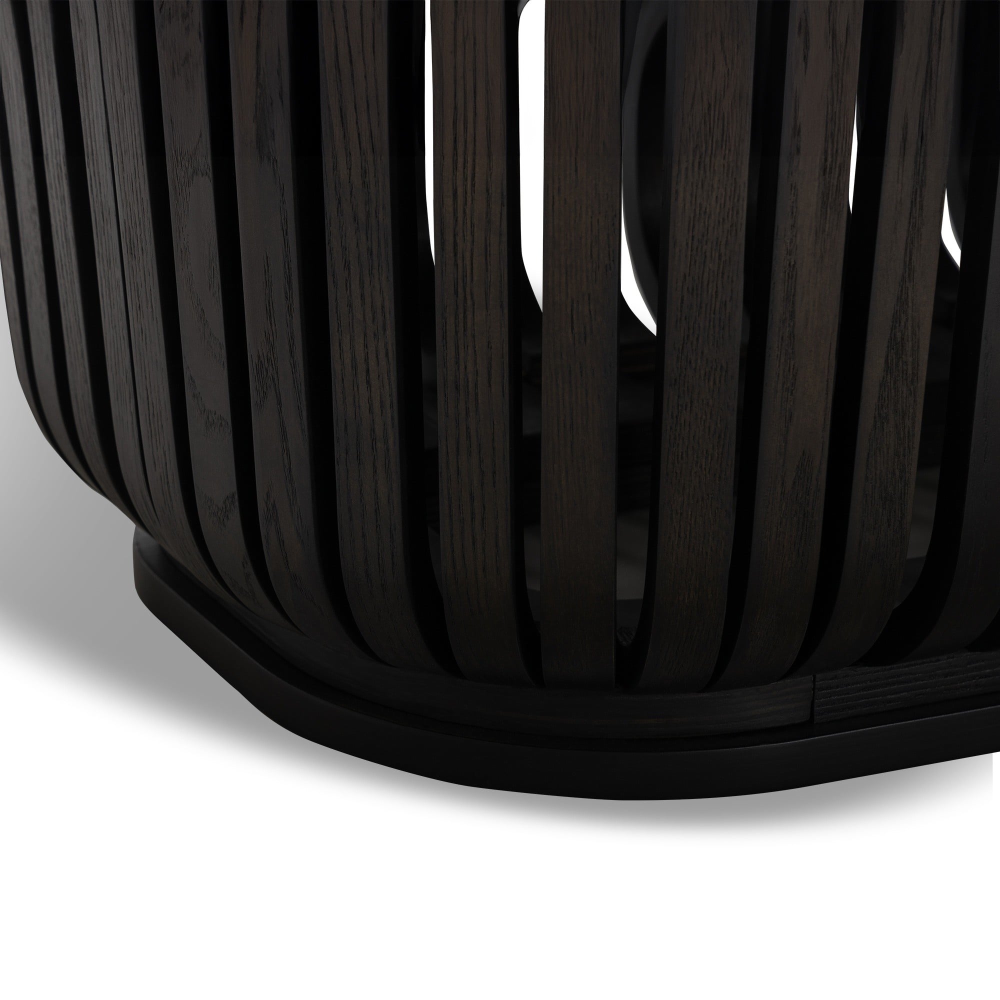 Valgomojo stalas AMICO, lamelės, juodas