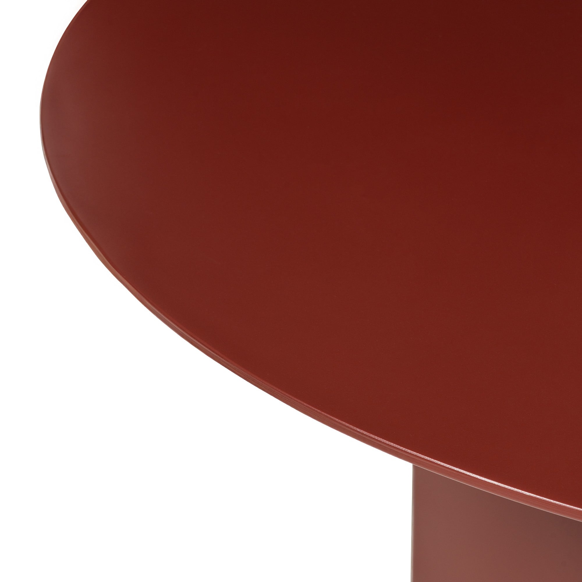 ALERO round outdoor table, burgundy brown, 140 cm