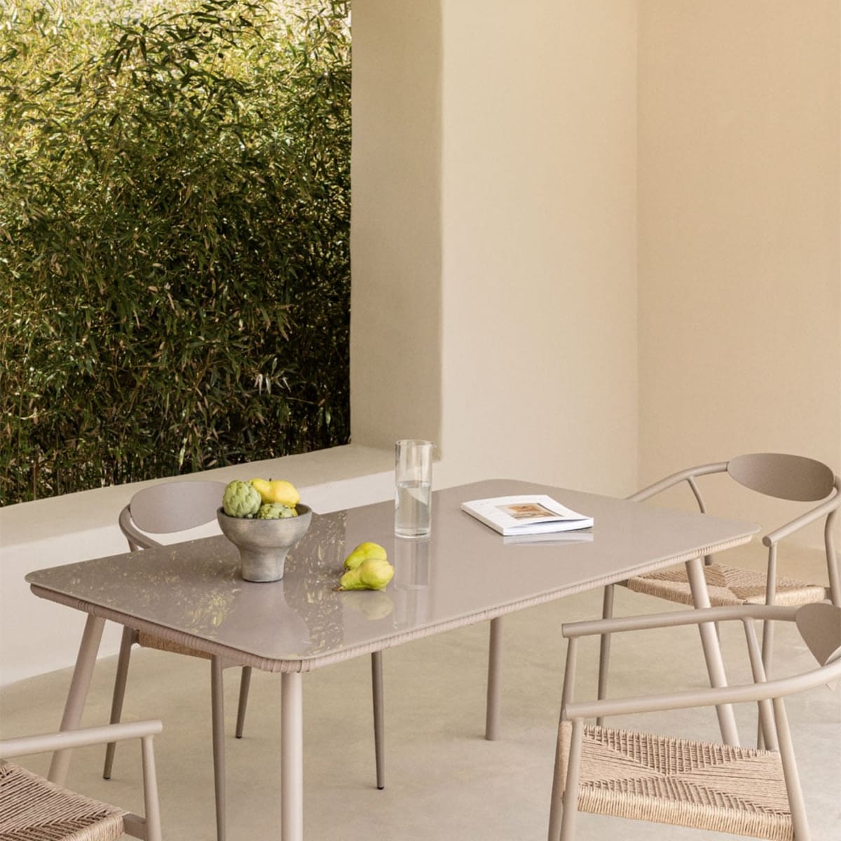 Outdoor table TORA, Mocca brown