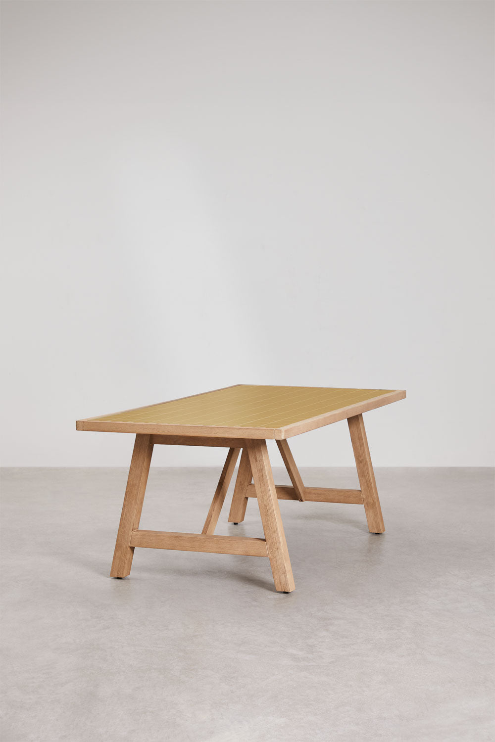 Lauko stalas DEXTER, 200x100 cm, žalvarinis