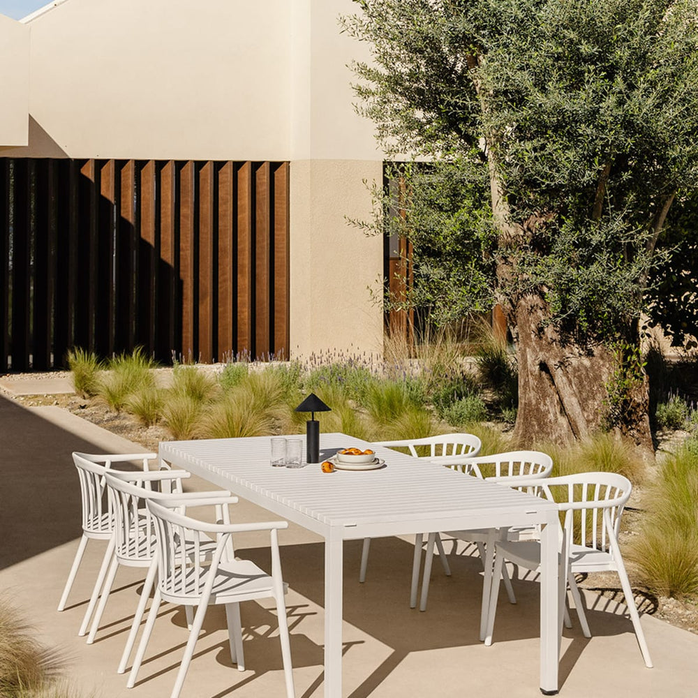 Outdoor table LARGO, white, 210x100 cm