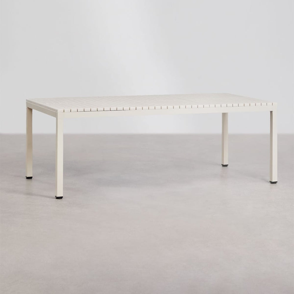 Outdoor table LARGO, cream, 210x100 cm