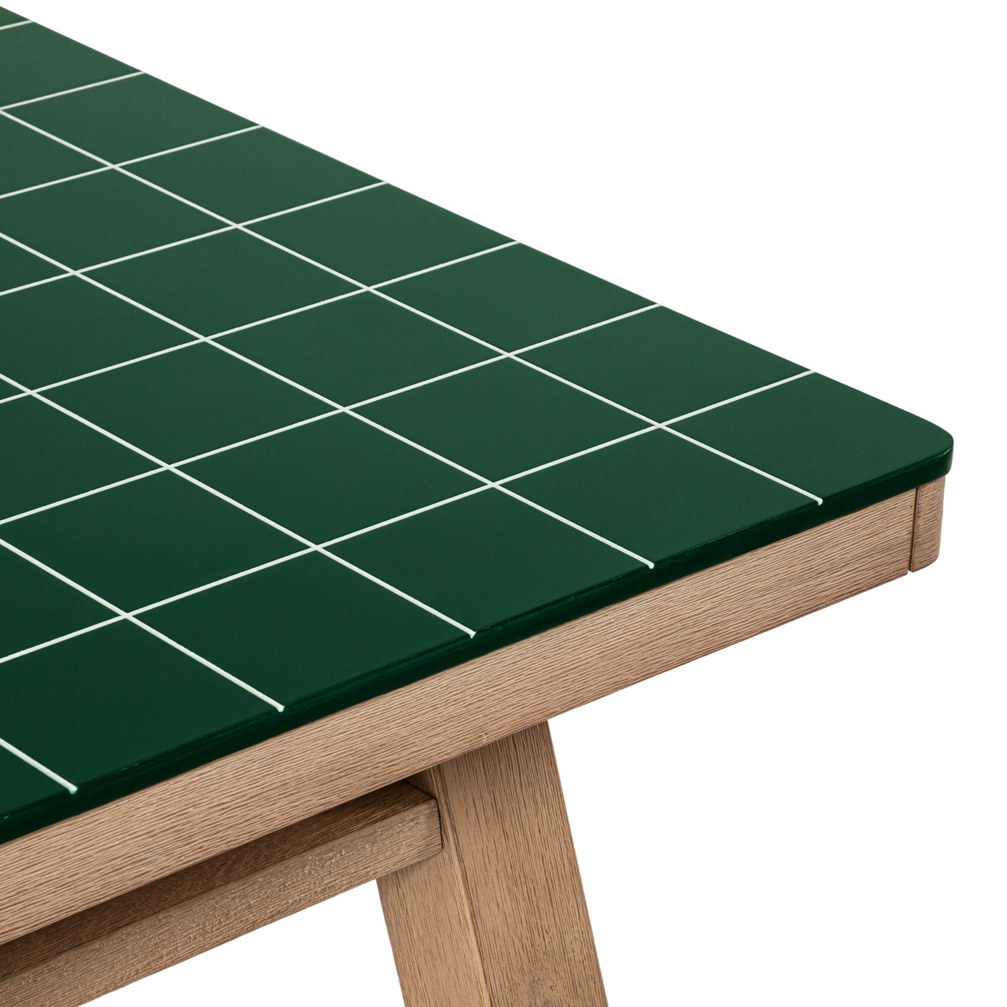 Lauko stalas CATENE, Superstone, akacija, žalias, 200 cm