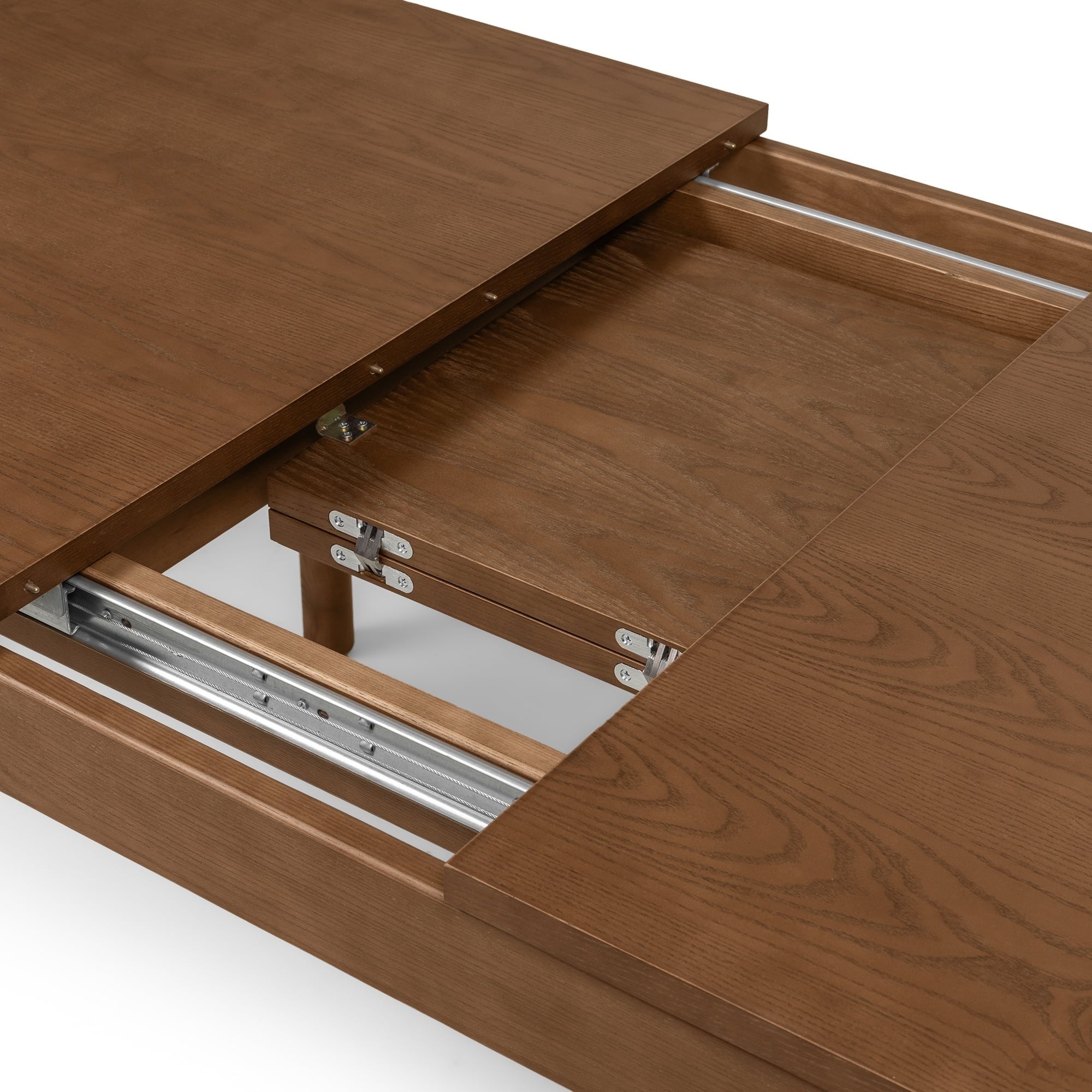 Extendable dining table GARNET, brown, 160-200 cm