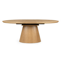 Išlankstomas stalas SOLANO 160-200 cm, ovalus