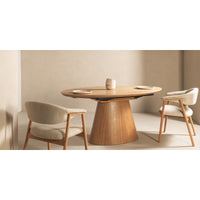 Išlankstomas stalas SOLANO 160-200 cm, ovalus