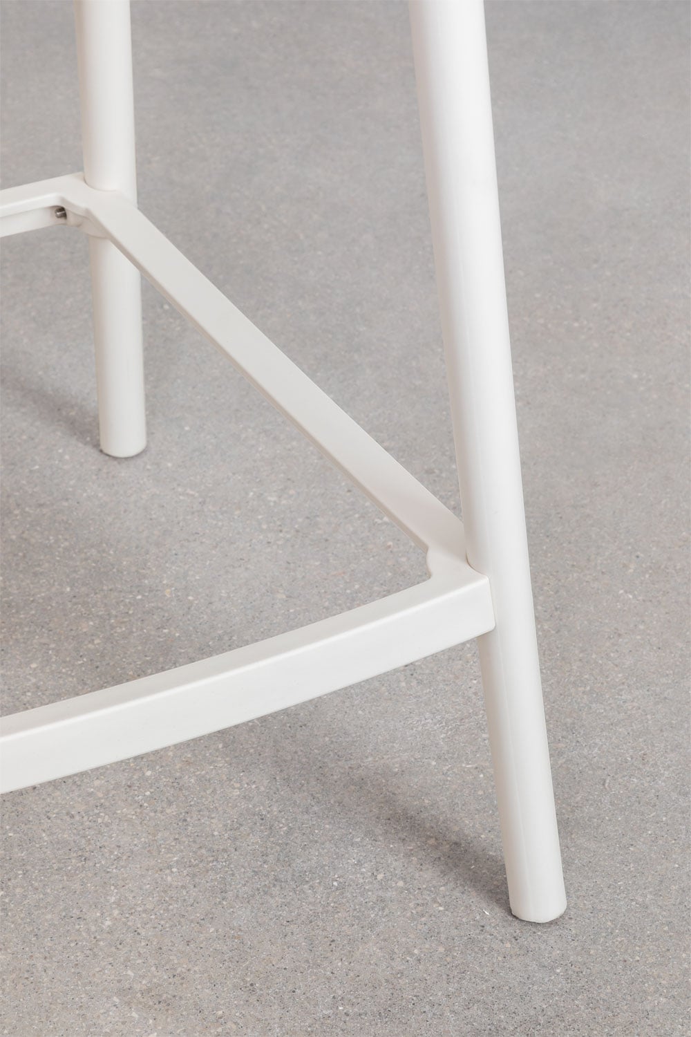 Bar stool MEKANO, white, 65 cm