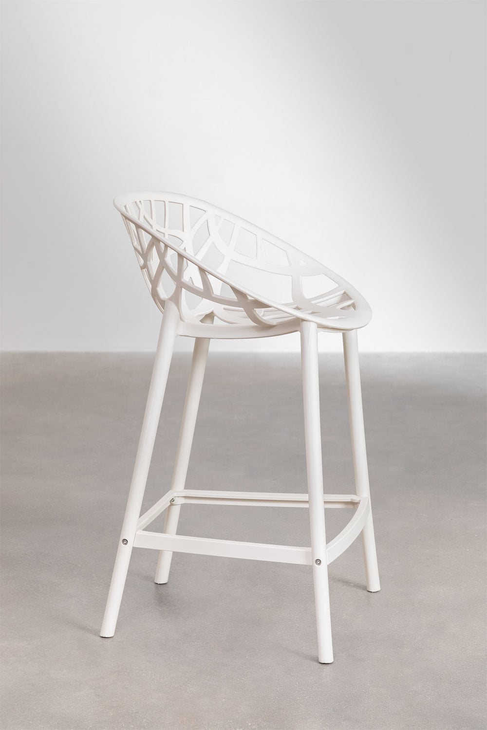 Bar stool MEKANO, white, 65 cm