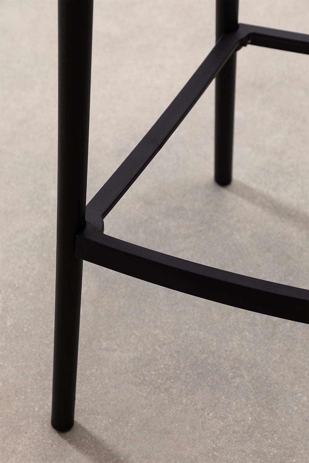 Bar stool MEKANO, black, 75 cm