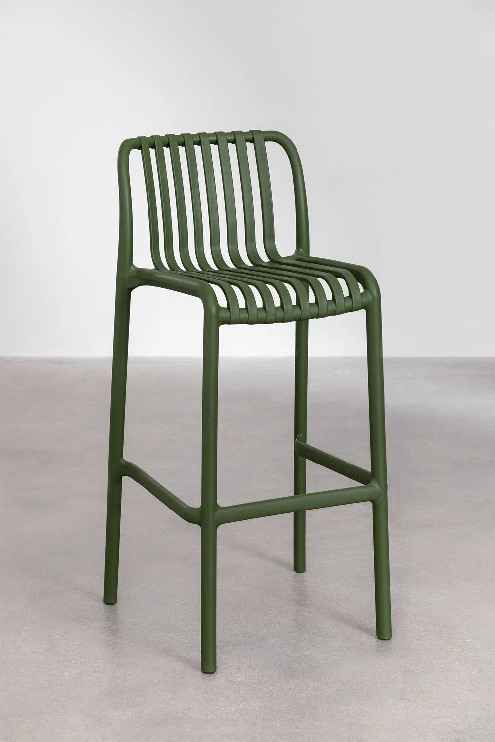 Augsts āra krēsls WENDELL, pesto, 75 cm