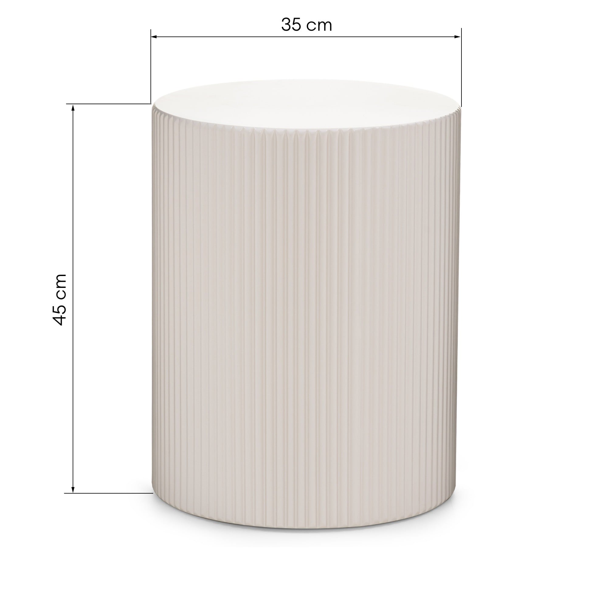 Šoninis staliukas DONJON, smėlinis, 35 cm