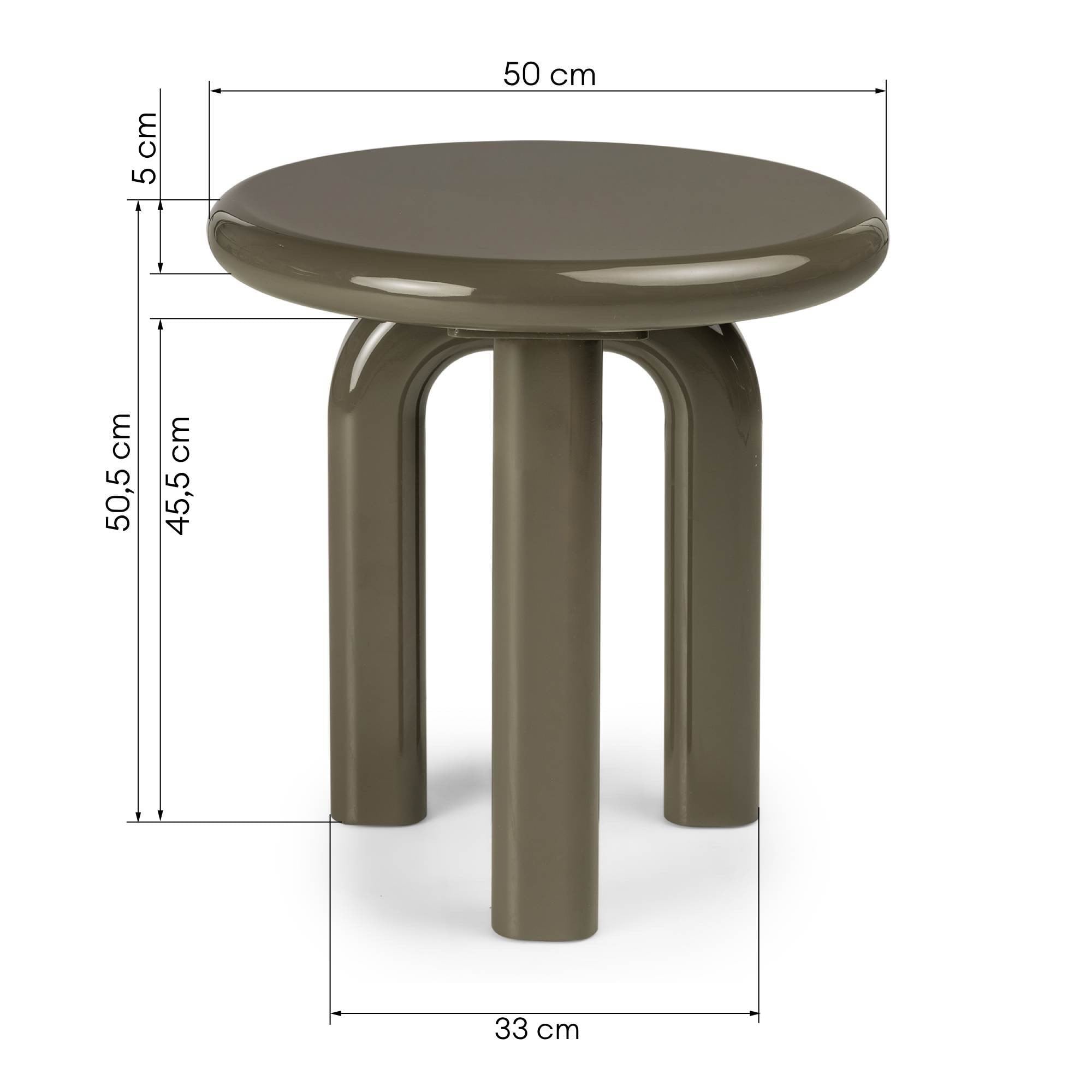 Pusdienu galds NORDET, tumši smilškrāsas, organisks, 160 cm