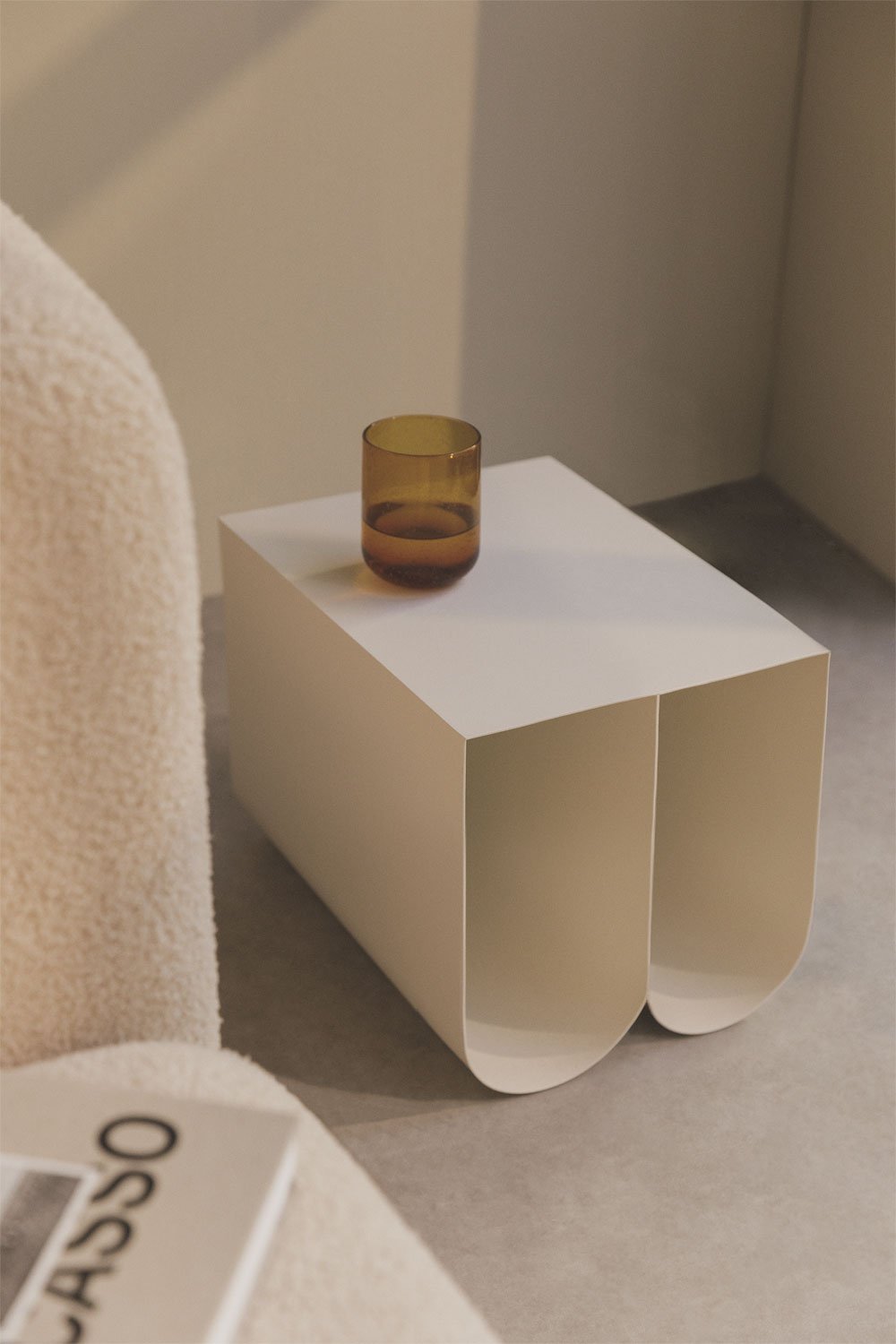 ONIIA Square Side Table, Black