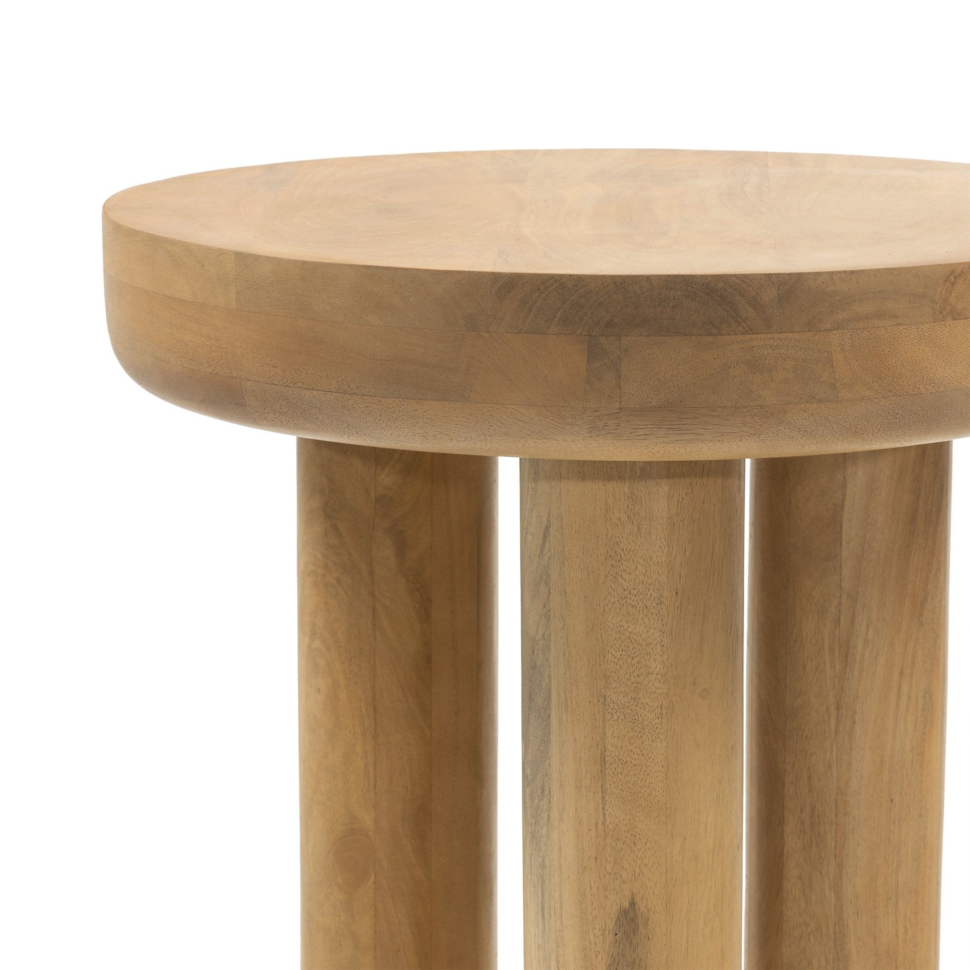 Side table LAURE, mango wood, sand, 50 cm