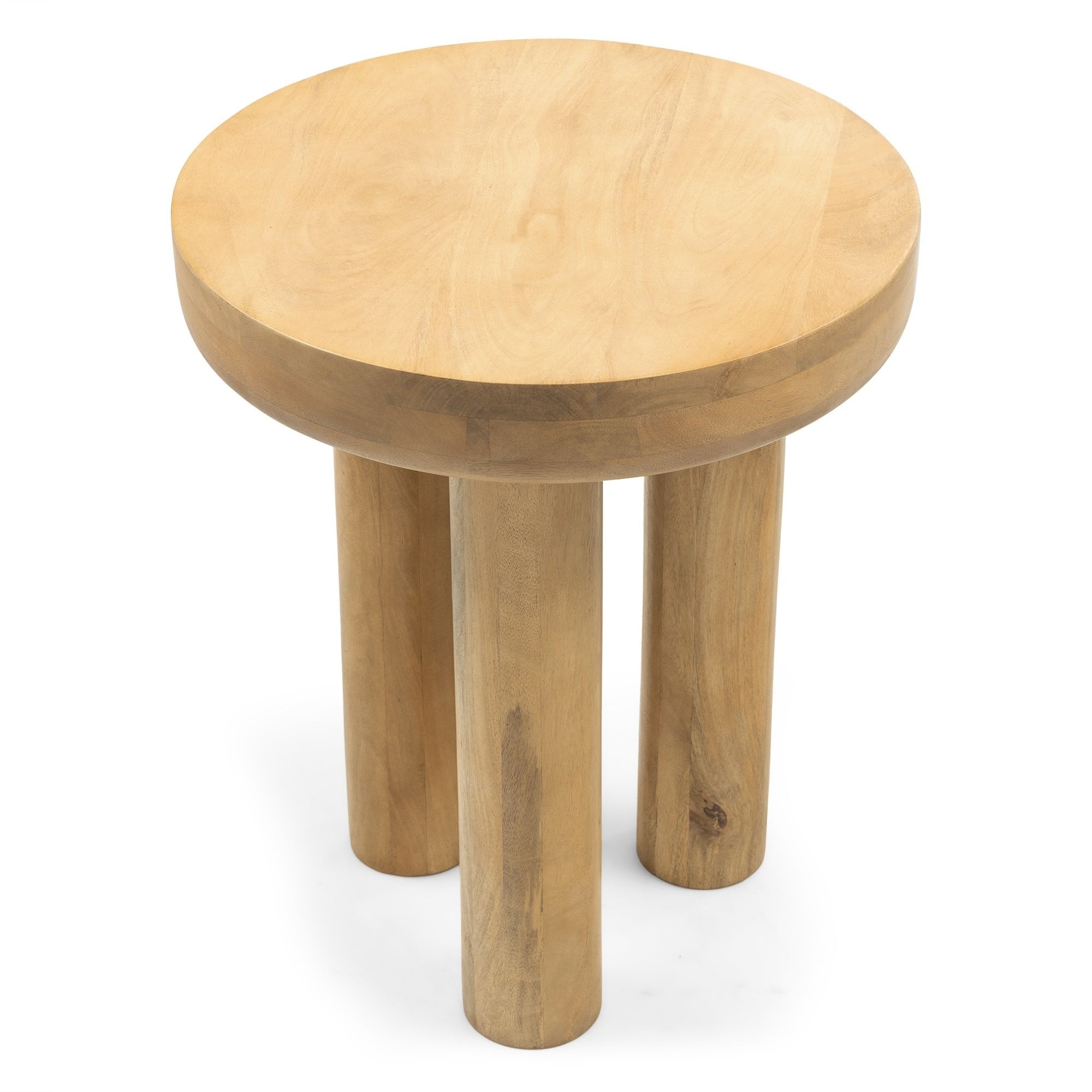 Side table LAURE, mango wood, sand, 50 cm