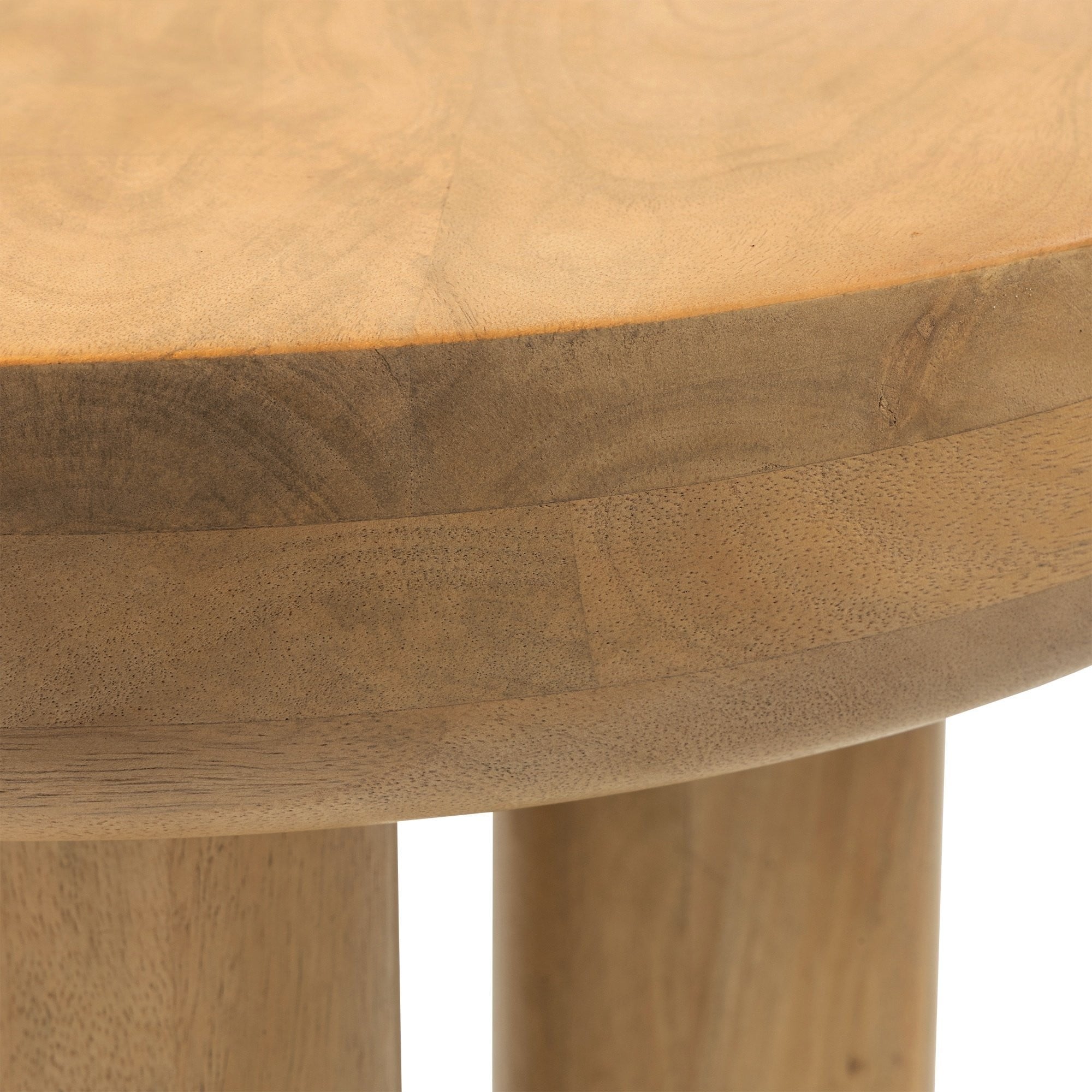 Side table LAURE, mango wood, sand, 50 cm