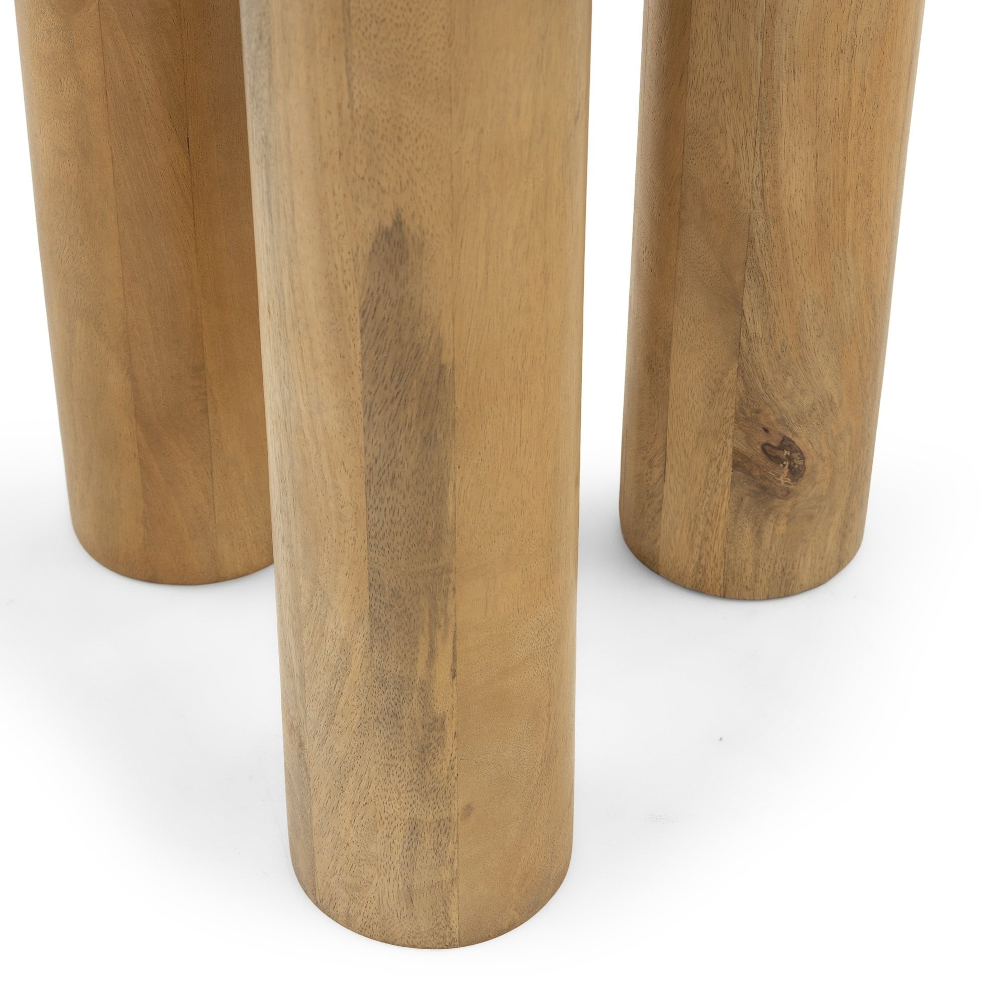 Side table LAURE, mango wood, sand, 50 cm