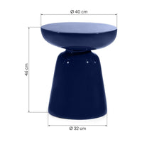 Šoninis staliukas LORANO 40 cm, kobaltinis
