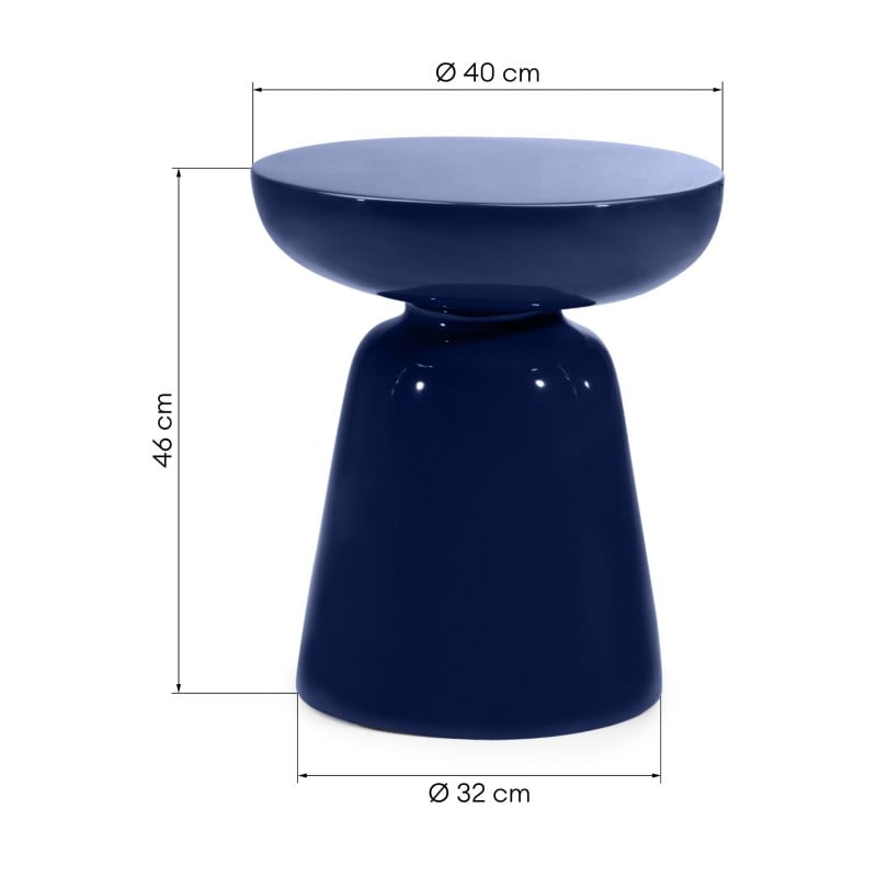 Šoninis staliukas LORANO 40 cm, kobaltinis