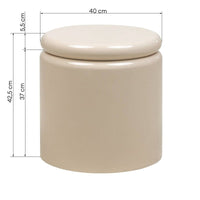 Šoninis staliukas LUNETTA 40 cm, šviesiai smėlio