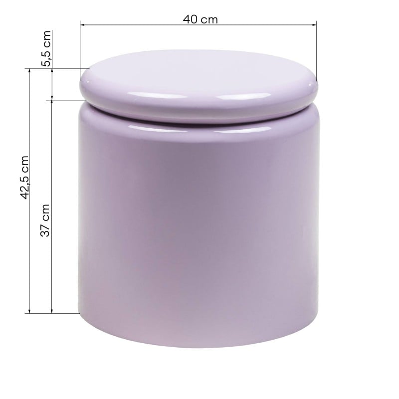 Šoninis staliukas LUNETTA 40 cm, lila