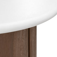 Šoninis staliukas MARLENA II 50 cm, kreminis/riešutas