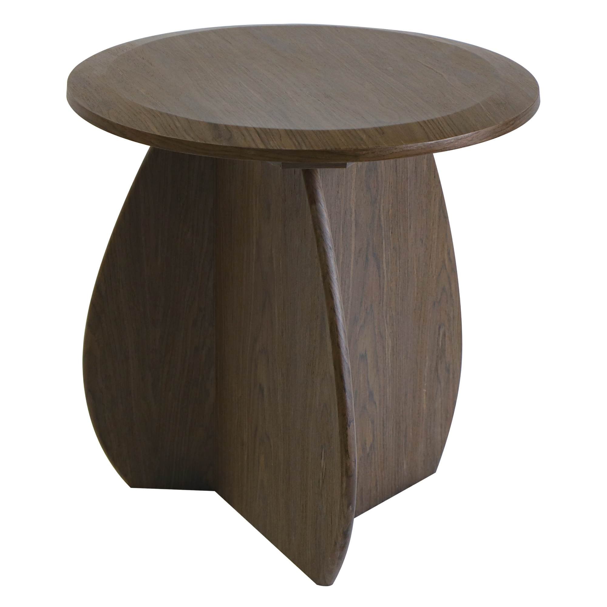 Side table ORBITE, dark walnut, 50 cm