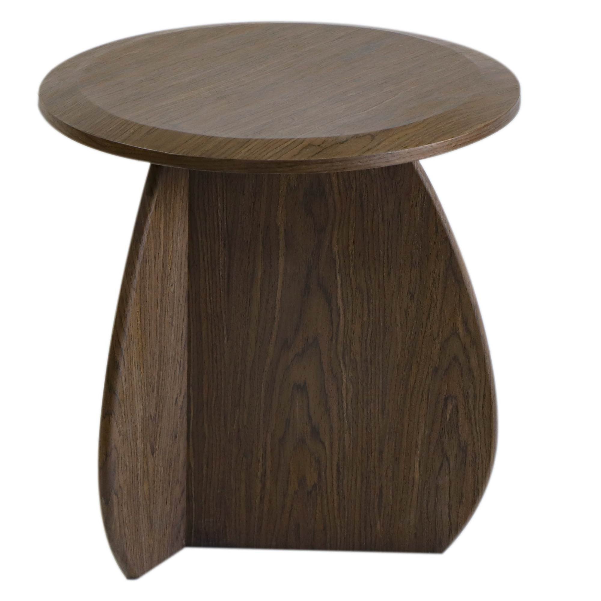 Side table ORBITE, dark walnut, 50 cm