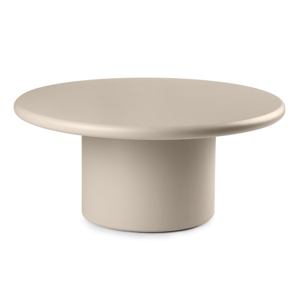 Coffee table AMIRA, dark beige, matt, 80 cm