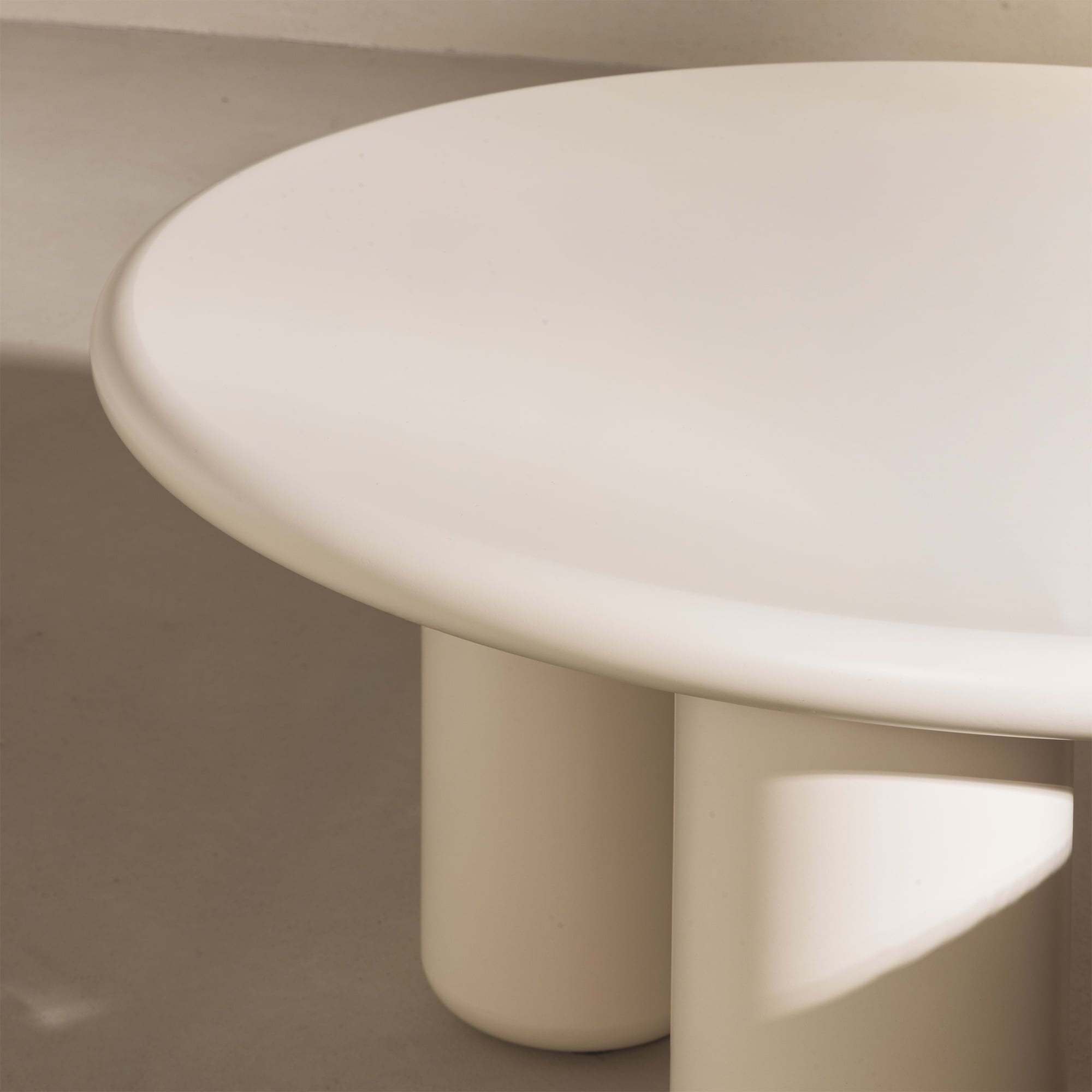Coffee Table BRIQUE, Cream, Matt, 60 cm