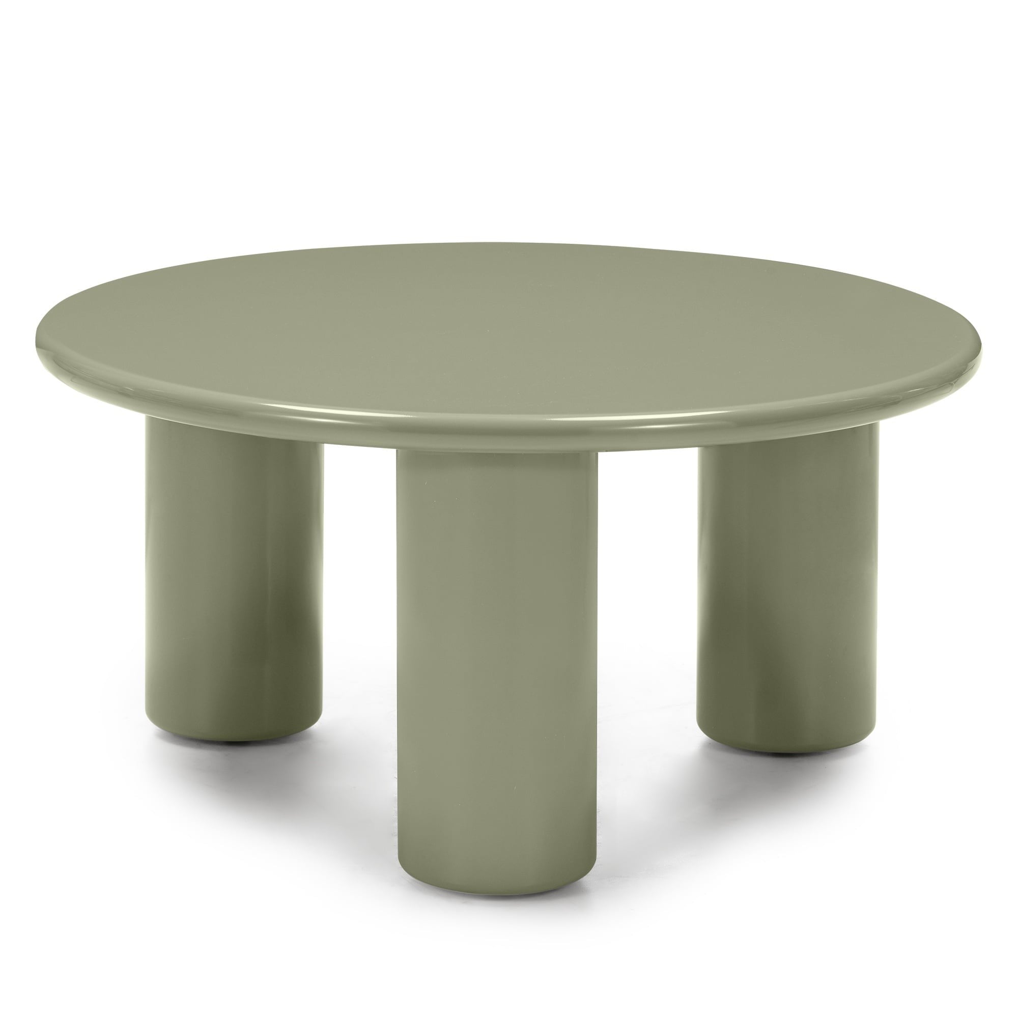 Coffee table BRIQUE, oiled, glossy, 80 cm