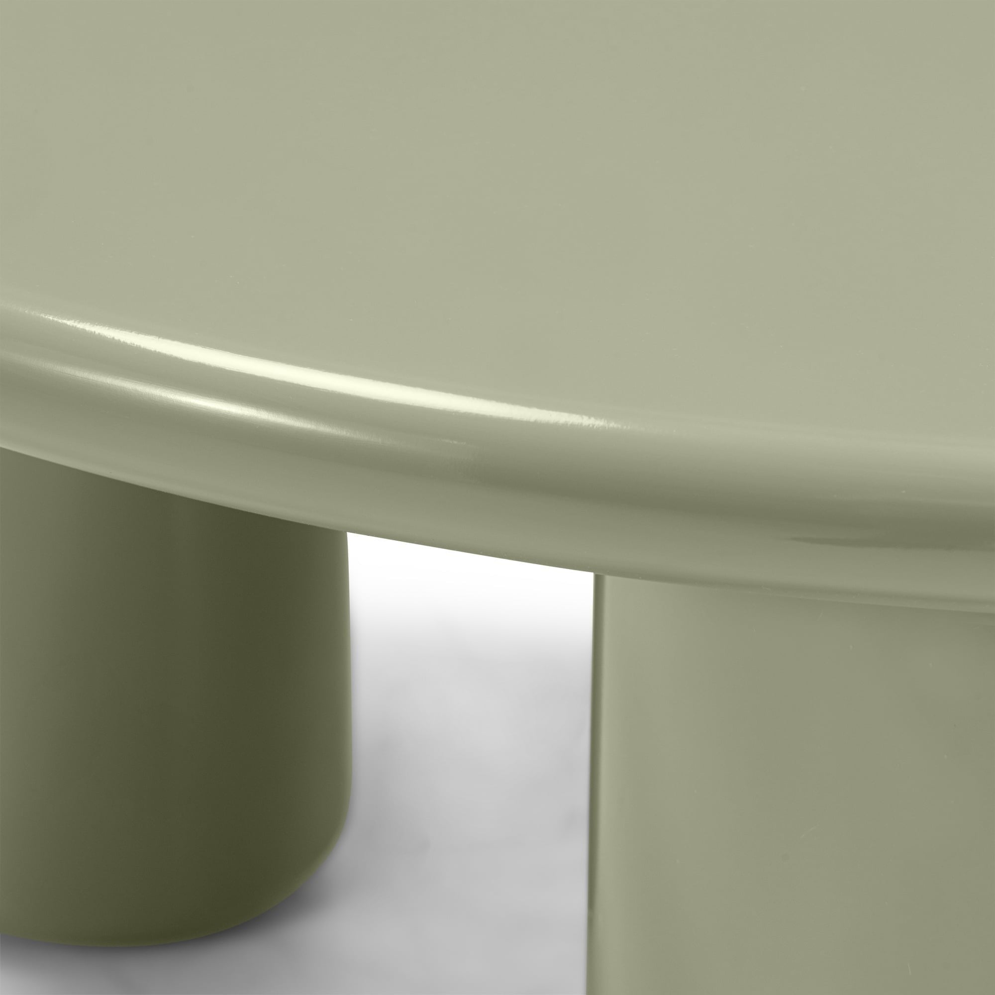 Coffee table BRIQUE, oiled, glossy, 80 cm