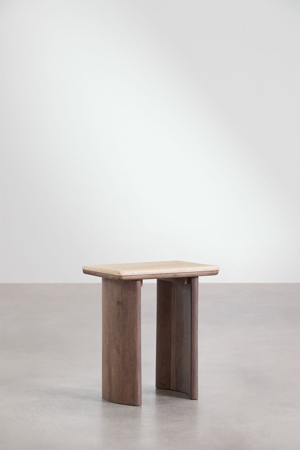 Šoninis staliukas CSAREIA, trauvertinas, matinis