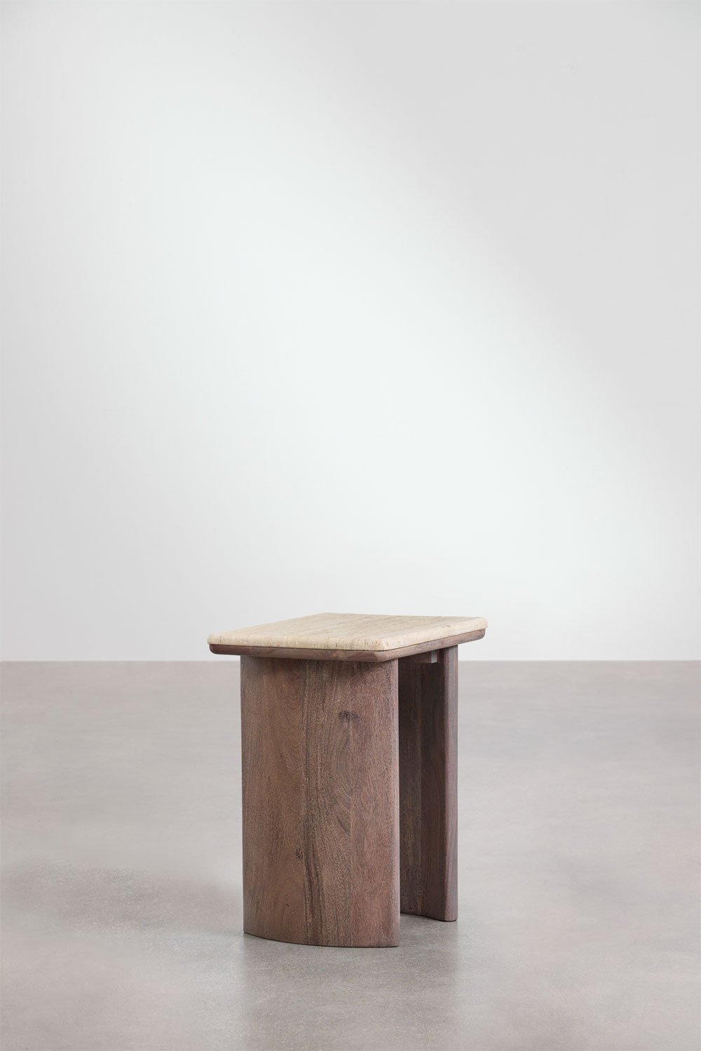 Šoninis staliukas CSAREIA, trauvertinas, matinis