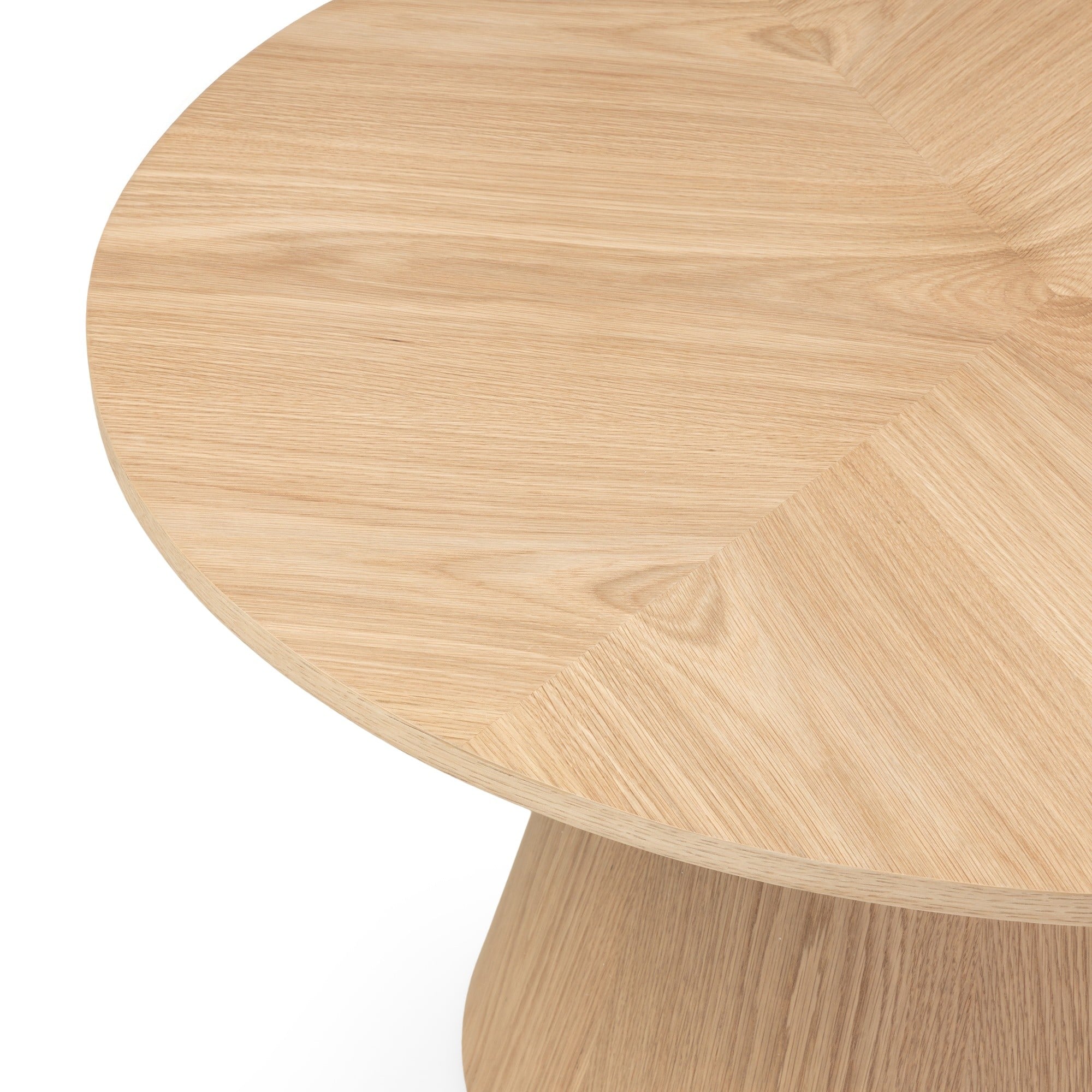 Coffee table DARNEL, oak veneer, 90 cm