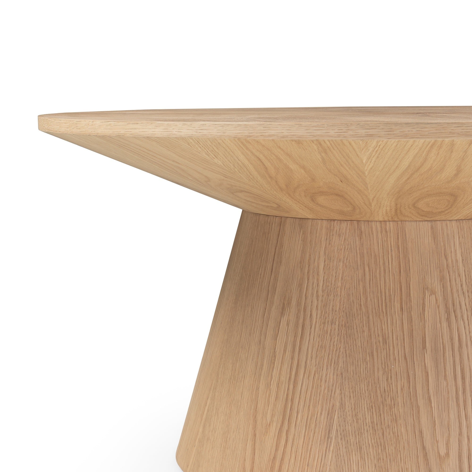 Coffee table DARNEL, oak veneer, 90 cm