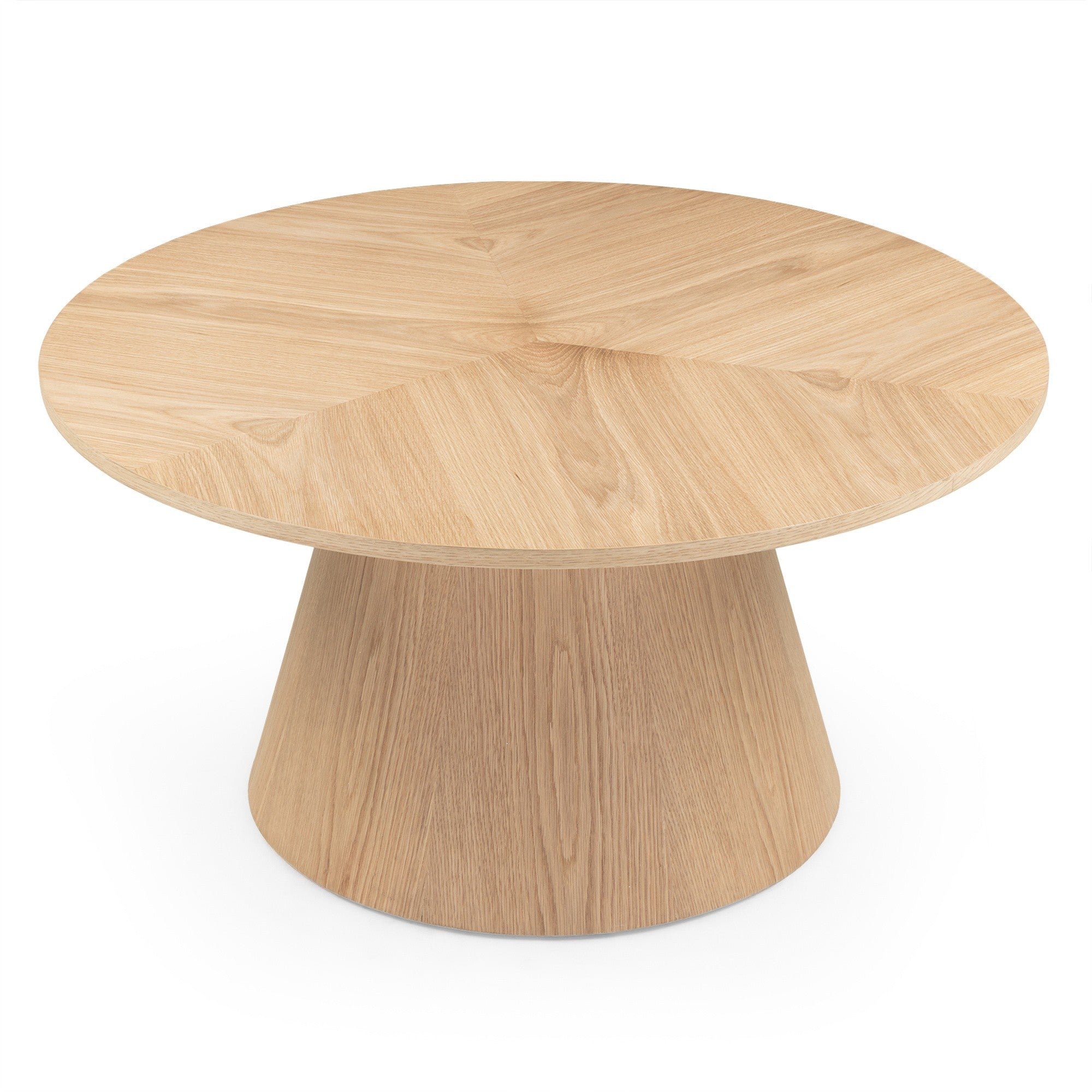 Coffee table DARNEL, oak veneer, 90 cm