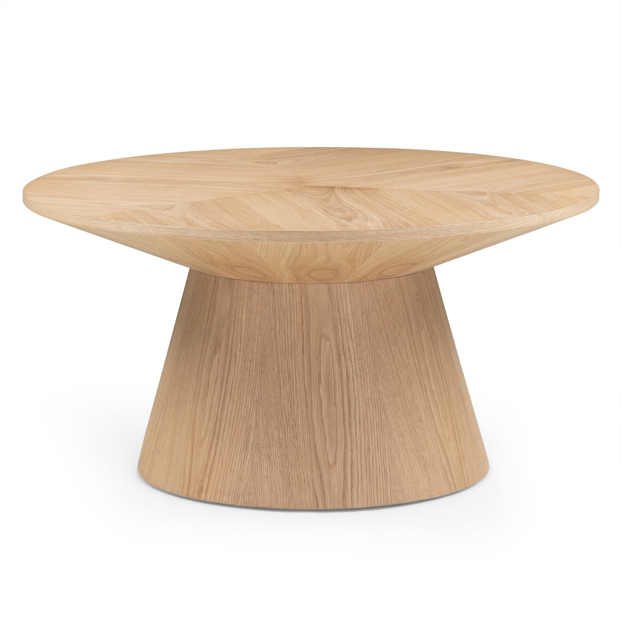 Coffee table DARNEL, oak veneer, 90 cm