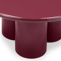 Kavos staliukas VALORE 80 cm, burgundas