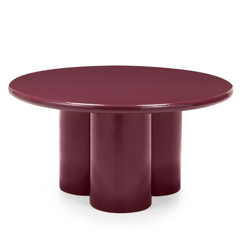 Kavos staliukas VALORE 80 cm, burgundas